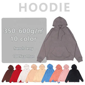 Sweat à capuche surdimensionné en coton de haute qualité, coupe de luxe, sweat à capuche épais sans fil 500gsm - Product Image 5