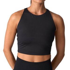 Custom Wholesale Women Sleeveless High Neck Crop <b>Top</b> OEM ODM Manufacturer Slim Fit Gym Tank <b>Top</b> Yoga Fitness Activewear - Product Image 4