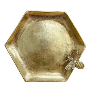 Elegant Modern Table Decoration Aluminium <b>Tray</b> Designer Metal <b>Tray</b> <b>Gold</b> Color Finished for Decor & <b>Serving</b> Accessories - Product Image 1