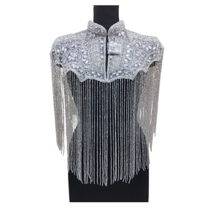 2026 Women's Fashion Handmade Stainless Steel Beaded Cape High Quality 100% Cotton Wholesale Price for Export - Product Image 1