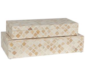 High Quality Handmade Tile Pattern Bone Inlay Box Bone Decorative Jewelry & Keepsake <b>Storage</b> Organizer Box for Home Decor - Product Image 3