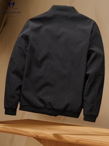 SYNR Canvas Bomber <b>Jacket</b> Glitter Print <b>Sequined</b> Logo Streetwear Unisex Winter Pullover Regular Fit Breathable Eco-Friendly - Product Image 3