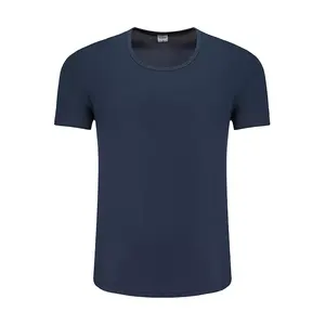 Camiseta de Hombre, Nueva, Popular, a la Moda, de Alta Calidad, Personalizable, Lisa por Delante, de Fibra de Bambú, Informal, a Precio Económico - Product Image 5