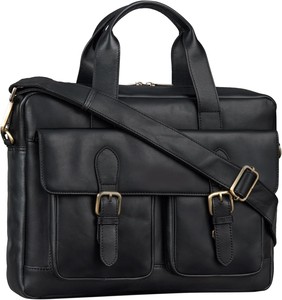 Maletín para Portátil de Cuero Negro Clásico de la Mejor Calidad, con Correa para el Hombro, Bolso de Oficina Resistente, de Proveedor Indio - Product Image 1