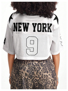 Camiseta de fútbol americano transpirable de malla de secado rápido, nuevo diseño, aspecto profesional, venta al por mayor, precio económico, peso ligero - Product Image 6