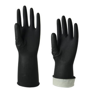 Guantes de Trabajo Industriales Resistentes al Ácido, Recubiertos de PVC y Neopreno, Forro Absorbente de Sudor, Completamente Recubiertos de Silicona, Sin Polvo - Product Image 5