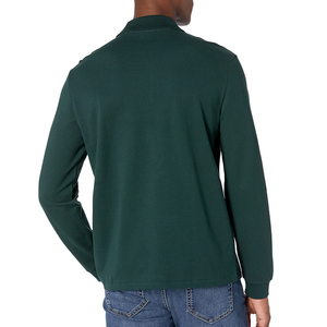 Logo Loose Fit <b>Canvas</b> Printing for Shirts OEM Men's <b>Long</b> Sleeve Quarter Zipper Eco Friendly Lightweight Polyester/Cotton Solid - Product Image 5