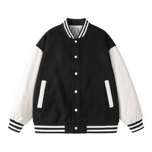 New Best Quality Custom Logo Front Logo Winter Varsity <b>Jacket</b> <b>Men</b> Stand Collar Quick Dry Lightweight <b>Canvas</b> Breathable - Product Image 5