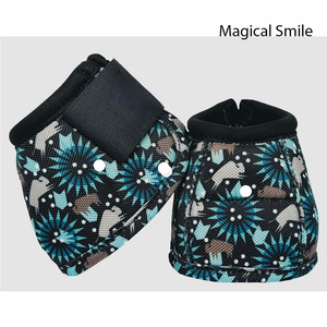 Botas de Protección para Caballos de Alta Calidad, Botas de Campana para Equitación, Carreras y Entrenamiento, Disponibles con Todos los Diseños Impresos - Product Image 1