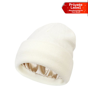 Gorro de satén elástico sin costuras para dormir, ligero y transpirable, ideal para el verano y el cuidado del cabello. - Product Image 1