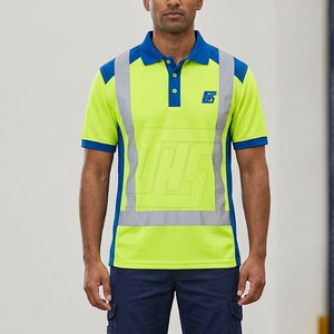 เสื้อโปโลทำงานผู้ชาย แขนสั้น ทนทาน เสื้อยูนิฟอร์ม ผ้าใส่สบาย สำหรับงานก่อสร้าง บริการ และสวมใส่ในชีวิตประจำวัน - Product Image 3
