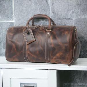 Bolsos de Cuero Genuino a Precio de Fábrica, Bolsos Personalizados de Cuero con Correa Larga Ajustable, Bolsos de Viaje de la Mejor Calidad para Regalos - Product Image 4