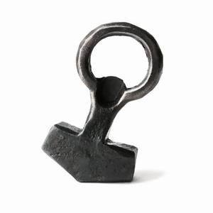 Décapsuleur porte-clés personnalisé en fonte, bord lisse, écologique, promotionnel, vente en gros, personnalisable - Product Image 3
