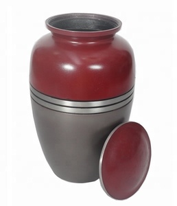 โลหะสไตล์อเมริกันทนทาน27ซม. โกศเผาออกแบบสำหรับขี้เถ้ามนุษย์ - Product Image 2