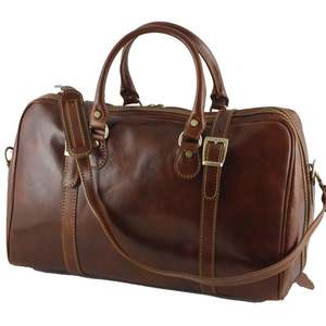 กระเป๋าเดินทางหนังแท้สไตล์เรโทร ขนาด 36-55 ลิตร พกพาสะดวก น้ำหนักเบา ทำมือ ซิปปิด ใช้ได้ทั้งชายและหญิง - Product Image 3