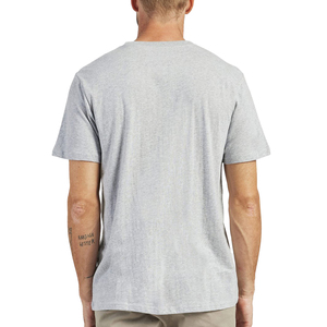 Camiseta de Algodón Gris para Hombre, Manga Corta, Cuello Redondo, Corte Regular, Estilo Casual, Color Sólido, Diseño Liso - Product Image 2