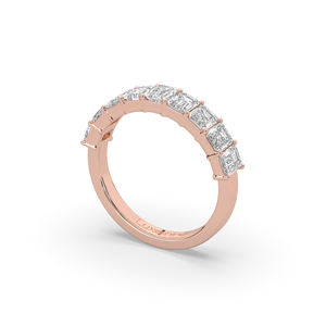 Anillo de Diamante Ligero de 14KT/10KT, 1.80Ct, Corte Esmeralda Brillante, Estilo Único, Anillo de Compromiso/Boda para Ella - Product Image 4