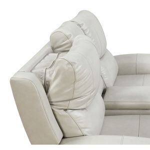 Poltrona reclinabile potente in pelle stile contemporaneo con portabicchieri di ricarica USB per Console di archiviazione nascosta Comfort - Product Image 5