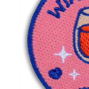 Écussons brodés personnalisés en gros, faible MOQ, en tissu chenille avec logo de forme ovale pour vêtements et chapeaux - Product Image 2