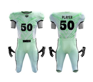 Conjunto de Uniforme de Fútbol Americano Personalizado, Jersey y Pantalones Sublimados con el Número 50, Ajustados y Transpirables para Hombres Adultos - Product Image 4