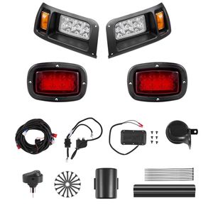 Kit Luci LED 12V Omologato per Circolazione Stradale per Golf Cart: Fari, Luci Posteriori, Indicatori di Direzione, Luci di Emergenza e Cablaggio - Product Image 1