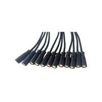 Konektor Kabel Tahan Air M8 IP67 untuk Sepeda Listrik Skuter 2 3 4 5 6 Pin Kuningan Male to Female kabel harness sepeda motor