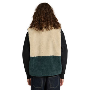 Gilet en polaire sherpa décontracté pour hommes adultes, en polyester, respirant, sans manches, avec fermeture éclair, chaud, pour les voyages en plein air, service OEM - Product Image 6