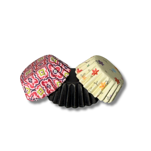Colorful Glassine Cupcake Wrappers Disposable Oven Safe Baking <b>Cases</b> Floral Pattern Cylindrical Shape Cake <b>Tools</b> - Product Image 1
