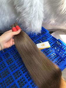 Vietnam-Made Remy Hair Extensions Bulk Double Drawn Virgin Silky Straight Wave Blonde High Quality 100% Single Donor <b>Bleaching</b> - Product Image 6