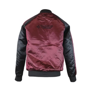 แจ็กเก็ตซาตินสำหรับผู้ชายเสื้อแจ็กเก็ตผ้าโพลีเอสเตอร์ให้ความอบอุ่นกลางแจ้งปรับแต่งสีได้แฟชั่น100% - Product Image 2
