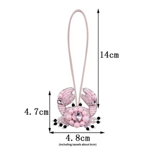 Porte-clés Scorpion multicolore fait main vintage avec strass, breloque de poignet lettre initiale alphabet multicolore scintillante - Product Image 6