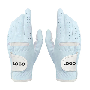 Gants de golf jaunes pour droitier, en cuir véritable, respirants, unisexes, avec fermeture auto-agrippante, gants de sport unisexes - Product Image 4
