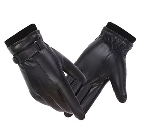 ถุงมือหน้าจอสัมผัส PU สำหรับฤดูหนาว ถุงมือกันน้ำแบบกันความร้อน ถุงมือหนังสำหรับปั่นจักรยานกลางแจ้ง สำหรับผู้ชายและผู้หญิง - Product Image 2