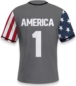 Maillot de baseball imprimé style 2026, très populaire, design personnalisé, manches courtes, deux boutons, qualité supérieure - Product Image 2