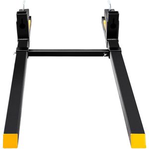 Forche per pallet per impieghi gravosi da 2000 libbre, lunghezza totale 60 pollici, con barra stabilizzatrice regolabile, nuove, per trattori - Product Image 4