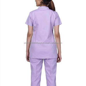 Women Knitted Stretchable Soft Uniforms Scrub <b>Sets</b> Wholesale Customized High Quality Hospital <b>Doctor</b> O-Neck Nurse Uniform Quick - Product Image 5