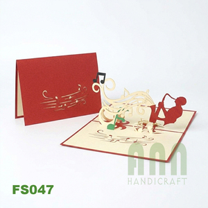Wholesale Custom Eco-Friendly Traditional Matte Varnishing 3D Pop-up Greeting <b>Cards</b> Souvenir Japan <b>Kid</b> Guns Design Valentine's - Product Image 6