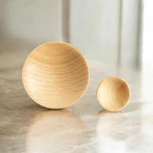 Tirador de Madera con Textura Natural, Acabado Liso, Asa de Roble, Perilla de Gabinete de Lujo Sencilla, Tirador de Dedo para Armario de Madera, Interior Moderno - Product Image 3