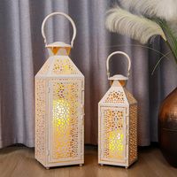 Lanterne marocaine de qualité export, tour à bougies, décoration pour la célébration de l'Aïd, style minaret, durable, écologique, lavable, personnalisable