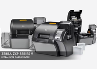 Printer Kartu ID ZEBRA ZXP9 Retransfer Dua Sisi - Antarmuka USB/Ethernet Resolusi 300dpi 200 Kartu/Jam Cetak Berwarna Stok Tersedia