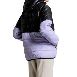 100% Polyester Material Made Women's <b>Cropped</b> Zipper <b>Puffer</b> <b>Jackets</b> Double Panel Winter Fashion Wear Padded Bubble Coats Women - Product Image 3