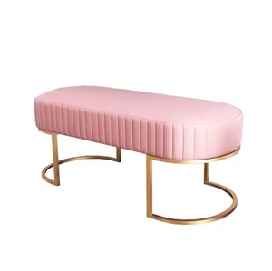 Metal Luxury Velvet Fabric Ottoman Modern Design Multi-Functional Wedding Living Room Furniture Indian Wholesaler <b>Poufs</b> - Product Image 1