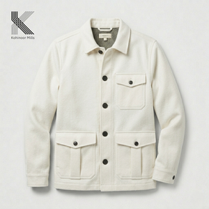 OEM Custom Men’s <b>Chore</b> <b>Jacket</b> 2025 Design Organic Cotton Canvas Work <b>Jacket</b> Shirt Style Utility <b>Jacket</b> Wholesale Manufacturer - Product Image 3
