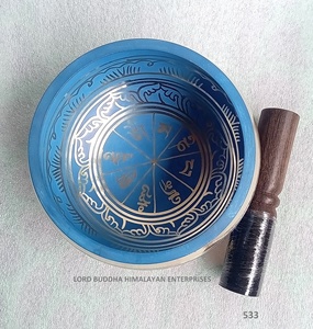 Bán Buôn Tây Tạng Phong Cách Máy Làm Nghệ Thuật Hát Bát Phong Thủy Brass Kim Loại Thủ Công - Product Image 5