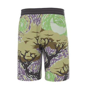 กางเกงขาสั้นชายหาดของผู้ชายพิมพ์ลายกระเป๋าโพลีเอสเตอร์แบบลำลองชุดชายหาดฤดูร้อน - Product Image 2