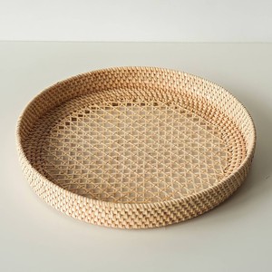 Eco Friendly Natural Rattan <b>Table</b> Wooden Tray <b>Basket</b> Cheap Price Wholesale - Product Image 1