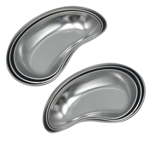 Bassin réniforme de qualité supérieure - Bac à vomissements et plateau de préparation chirurgicale en acier inoxydable réutilisable et autoclavable de qualité médicale par Dentavex - Product Image 4