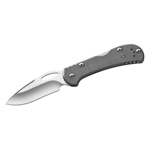 Couteaux de poche pliants gris argentés avec lame en acier inoxydable à pointe tombante, manche ergonomique en métal, trou pour le pouce, compact, EDC, pour l'extérieur - Product Image 2