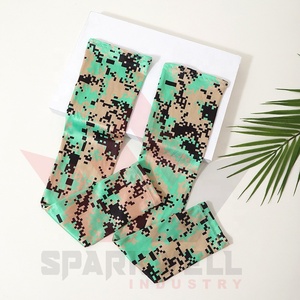 Manchons de cyclisme camouflage en Spandex et Polyester unisexe, protection anti-UV, coupe-vent, compression sportive pour adulte, personnalisables - Product Image 5