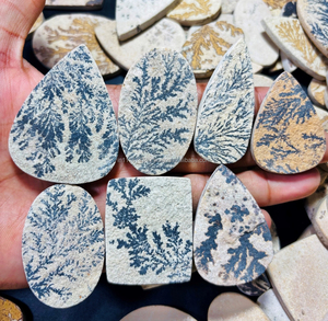 Psilomelance de grado AAA, cabujón de dendrita, piedras preciosas sueltas para Chakra, decoración del hogar, fabricación de joyas, curación de cristal Natural - Product Image 1